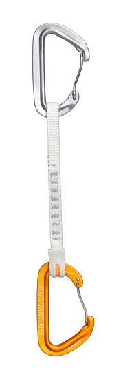 Оттяжка с карабинами Mammut Sender Wire 17см Light Grey/Gold - Фото 1 большая