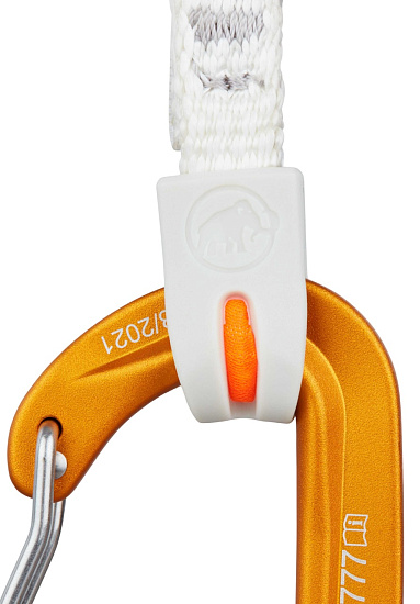 Оттяжка с карабинами Mammut Sender Wire 17см Light Grey/Gold - Фото 2 большая