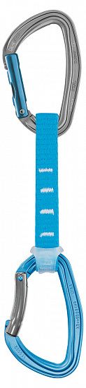 Оттяжка с карабинами Petzl Djinn Axess Blue 16 мм/12 см - Фото 1 большая