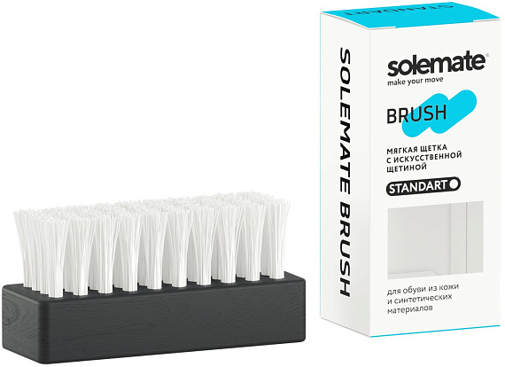 Щетка для кроссовок с мягким искусственным ворсом Solemate (STD) - Фото 1 большая