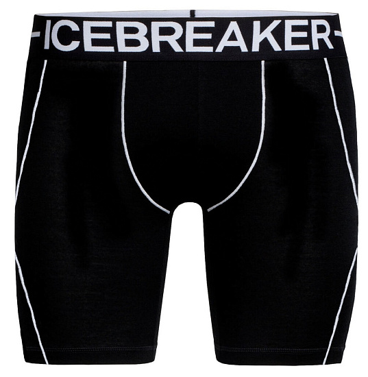 Трусы мужские Icebreaker Anatomica Zone Long Boxers Black - Фото 1 большая