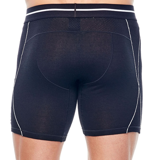 Трусы мужские Icebreaker Anatomica Zone Long Boxers Black - Фото 3 большая