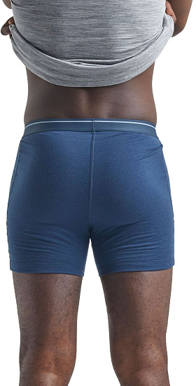 Трусы мужские Icebreaker Anatomica Boxers Serene Blue - Фото 3 большая