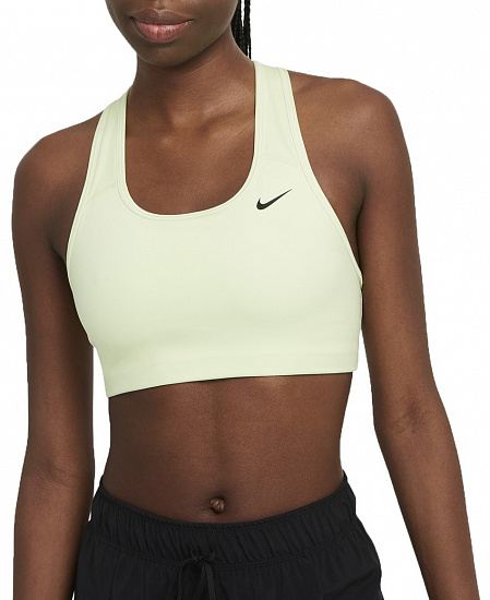 Топ женский Nike Swoosh Bra Non Pad Lime Ice/Black - Фото 1 большая