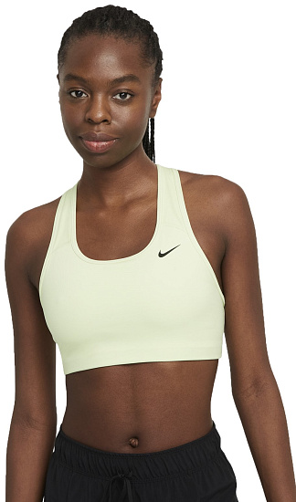 Топ женский Nike Swoosh Bra Non Pad Lime Ice/Black - Фото 3 большая