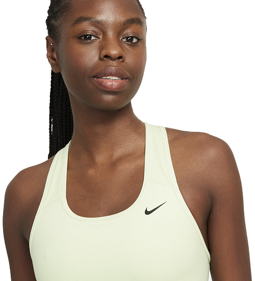 Топ женский Nike Swoosh Bra Non Pad Lime Ice/Black - Фото 5 большая