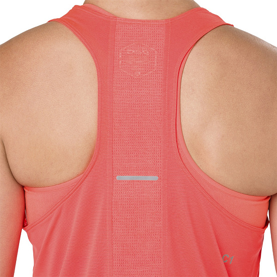 Топ женский ASICS Cool Tank Flash Coral - Фото 8 большая