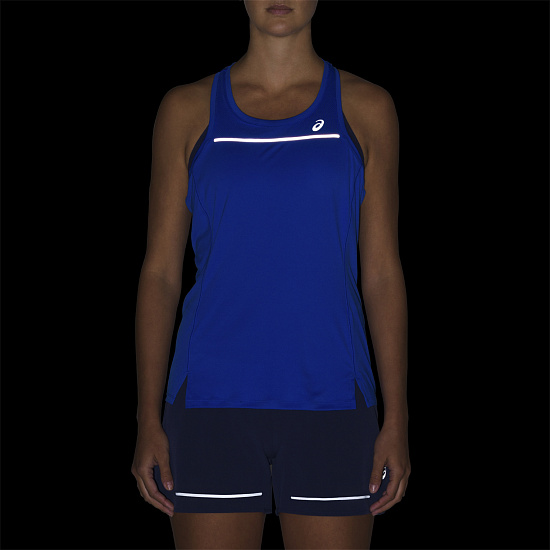 Топ женский ASICS Lite-Show Tank Illusion Blue - Фото 10 большая