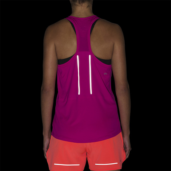 Топ женский ASICS Lite-Show Tank Pink Rave - Фото 6 большая