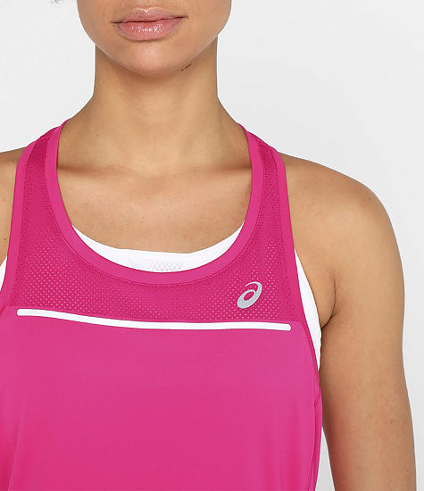 Топ женский ASICS Lite-Show Tank Pink Rave - Фото 10 большая