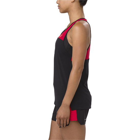 Топ женский ASICS Loose Strappy Tank Mp Performance Black - Фото 3 большая