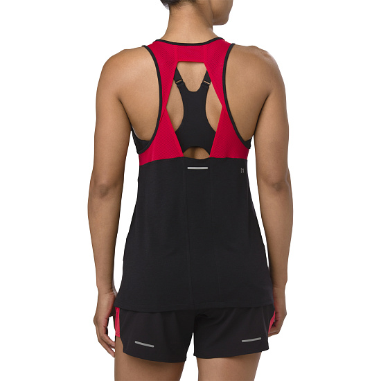 Топ женский ASICS Loose Strappy Tank Mp Performance Black - Фото 4 большая