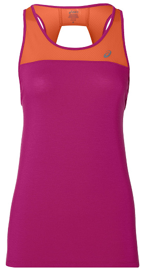 Топ женский ASICS Loose Strappy Tank Pink Rave/Nova Orange - Фото 1 большая