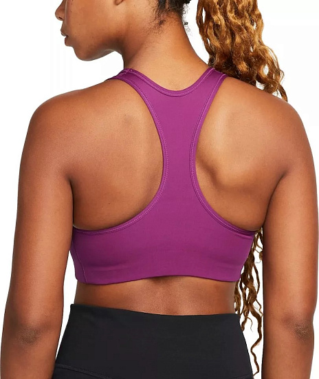 Топ женский Nike Swoosh Bra Pad Sangria/White - Фото 2 большая