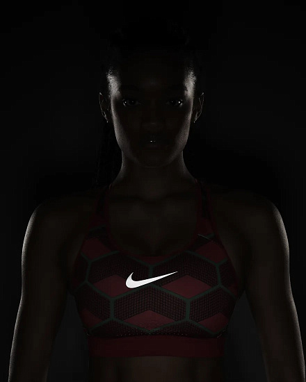 Топ женский Nike Kenya Impact Strappy Chile red/University red - Фото 6 большая