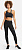 Топ женский Nike Dri-FIT Swoosh Asymmetric Black/Particle Grey/White - Фото 3 малая
