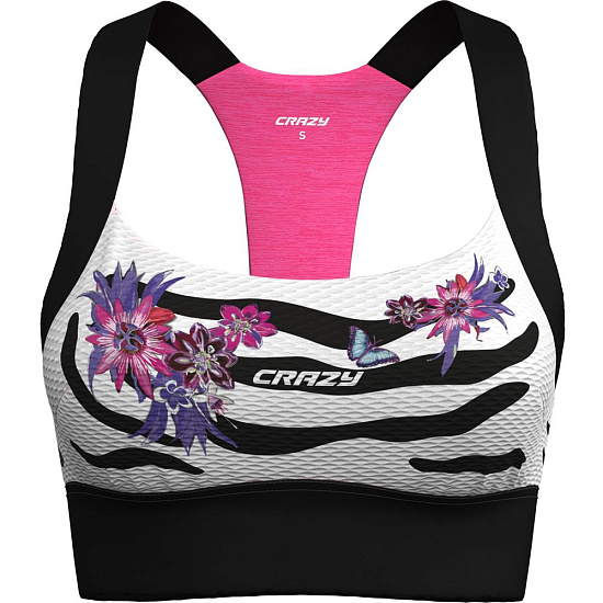 Топ женский Crazy Idea Lightning Black/Zebra - Фото 1 большая