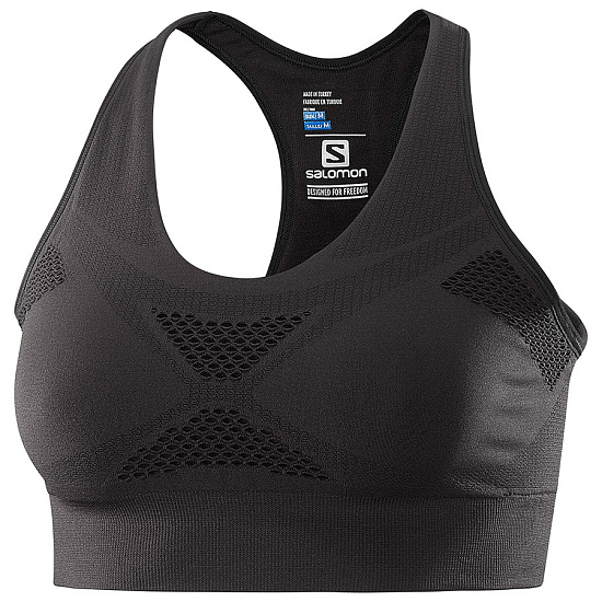 Топ женский Salomon The 37.5 Bra Black  - Фото 1 большая