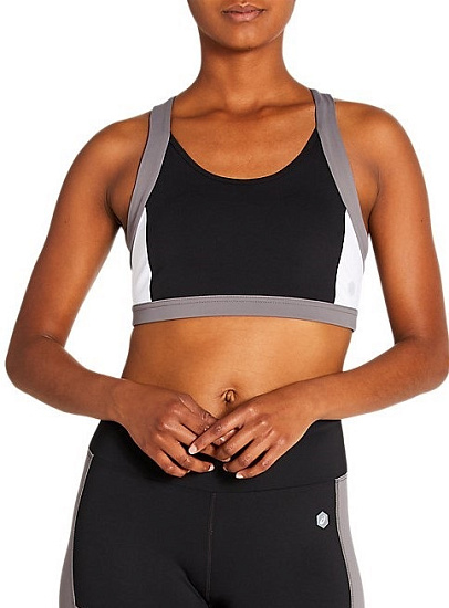 Топ женский ASICS Color Block Bra 2 Performance Black - Фото 1 большая