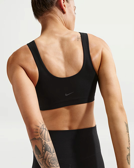 Топ женский Nike Zenvy Dri-FIT Black - Фото 3 большая