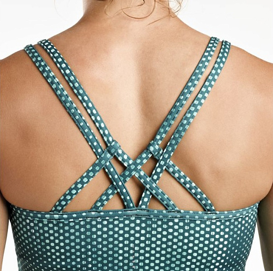 Топ женский Saucony Impulse Crop Top June Bug Print - Фото 6 большая