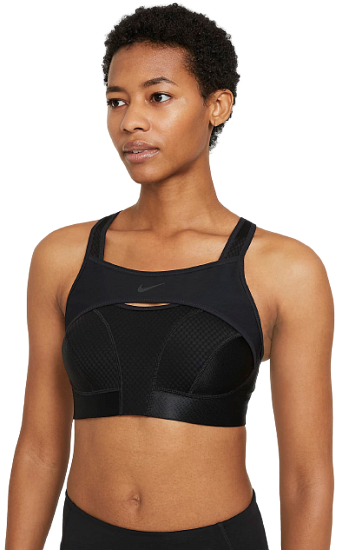 Топ женский Nike Alpha UltraBreathe Black/Black/Dark Smoke Grey - Фото 3 большая