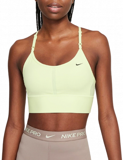 Топ женский Nike Dri-Fit Indy Lime Ice/Black - Фото 1 большая
