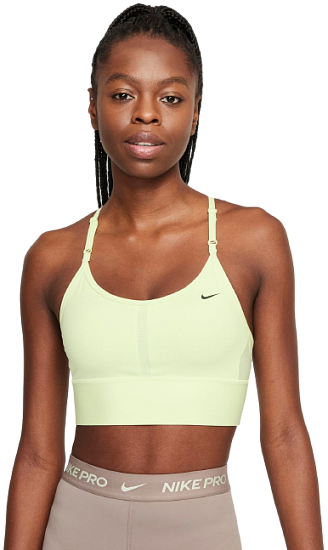 Топ женский Nike Dri-Fit Indy Lime Ice/Black - Фото 3 большая