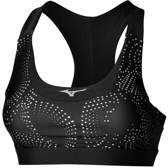 Топ женский Mizuno Alpha Padded Bra Black/Apricot Ice - Фото 1 большая