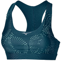 Топ женский Mizuno Alpha Padded Bra Blue Wing Teal