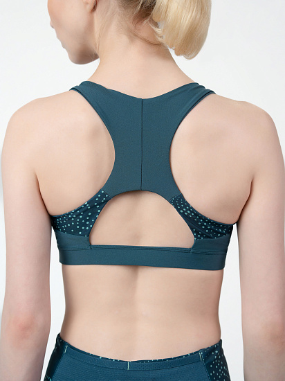 Топ женский Mizuno Alpha Padded Bra Blue Wing Teal - Фото 3 большая