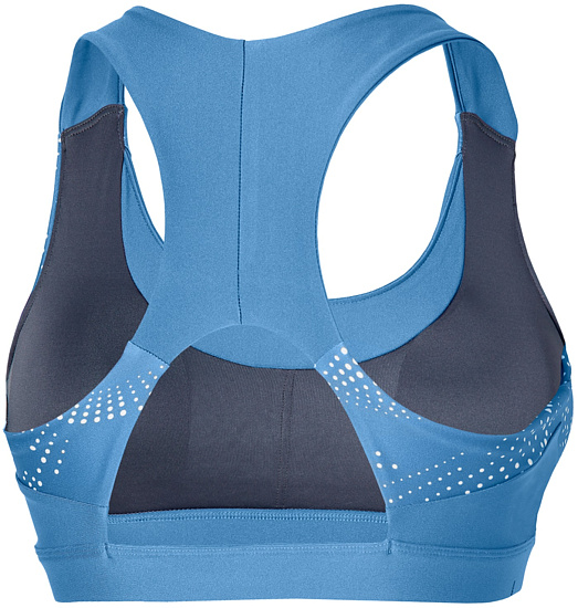 Топ женский Mizuno Alpha Padded Bra Parisian Blue - Фото 2 большая