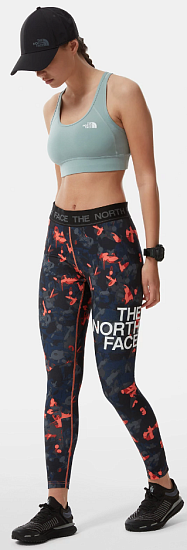 Топ женский The North Face Bounce-B-Gone Bra Silver Blue/TNF White Logo - Фото 2 большая