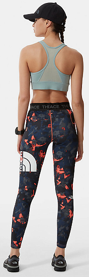 Топ женский The North Face Bounce-B-Gone Bra Silver Blue/TNF White Logo - Фото 3 большая