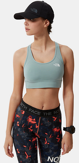 Топ женский The North Face Bounce-B-Gone Bra Silver Blue/TNF White Logo - Фото 4 большая