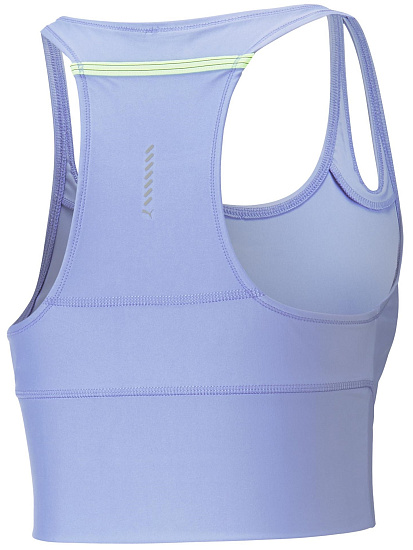 Топ женский Puma Run Crop Elektro Purple - Фото 5 большая