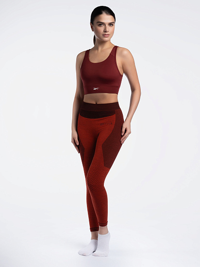 Топ женский Reebok Id Train High Support Бордовый - Фото 2 большая