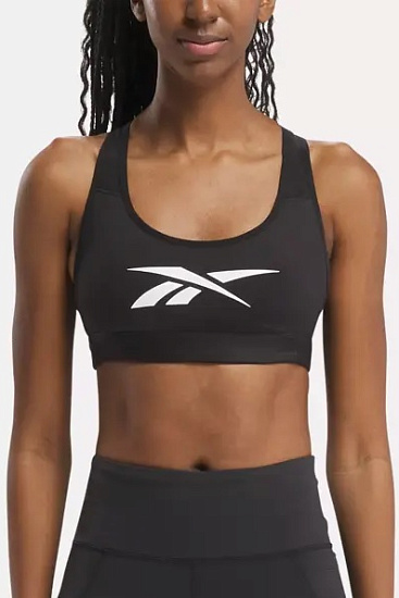 Топ женский Reebok S Lux Vector Racer Черный - Фото 2 большая