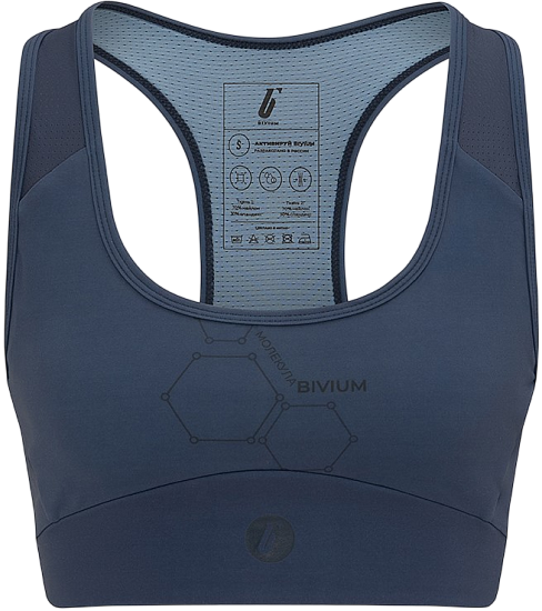 Топ женский Bivium Импульс 1.0 Графитовый - Фото 1 большая
