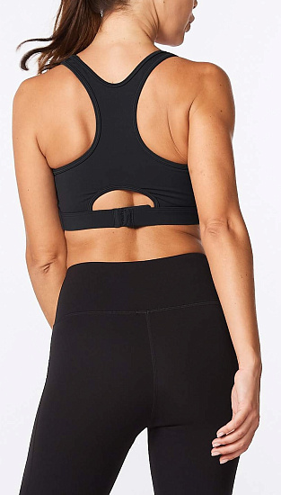 Топ женский 2XU Motion Racerback Crop Black/White - Фото 4 большая