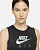 Топ женский Nike Air Dri-FIT Swoosh Black/Black - Фото 3 малая
