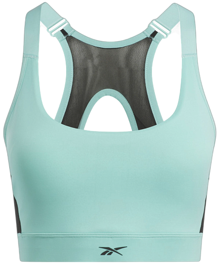 Топ женский Reebok Lux High Impact Бирюзовый - Фото 1 большая