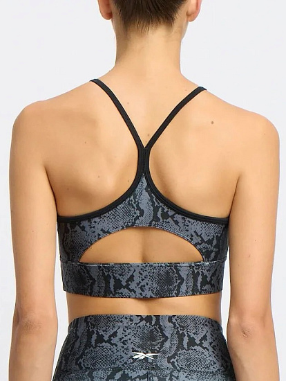 Топ женский Reebok Id Train Aop Черный - Фото 2 большая