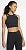 Топ женский Nike Aeroswift Crop Top Black/White - Фото 3 малая