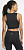 Топ женский Nike Aeroswift Crop Top Black/White - Фото 4 малая