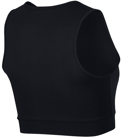 Топ женский Nike Aeroswift Crop Top Black/White - Фото 2 большая