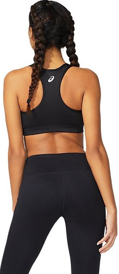 Топ женский ASICS Logo Bra Performance Black - Фото 2 большая