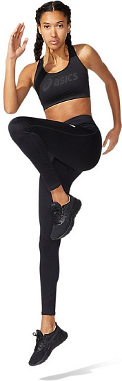 Топ женский ASICS Logo Bra Performance Black - Фото 4 большая