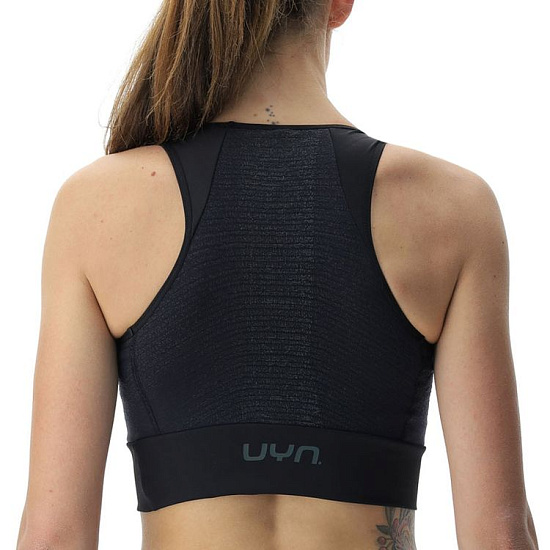 Топ женский UYN Running Exceleration Smart Storage Ow Black/Black/Iron - Фото 2 большая