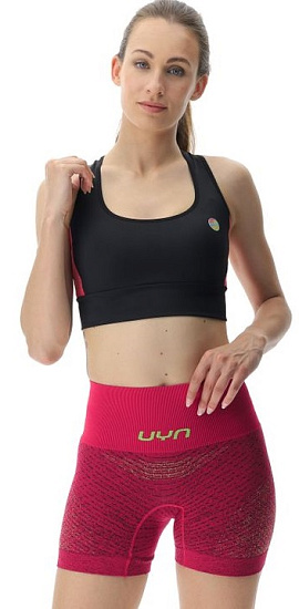 Топ женский UYN Running Exceleration Smart Storage Ow Black/Rose/Sunny - Фото 7 большая